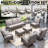 Wyland Industrial Style Outdoor Wicker Patio Chairs Set Of 2-839303327