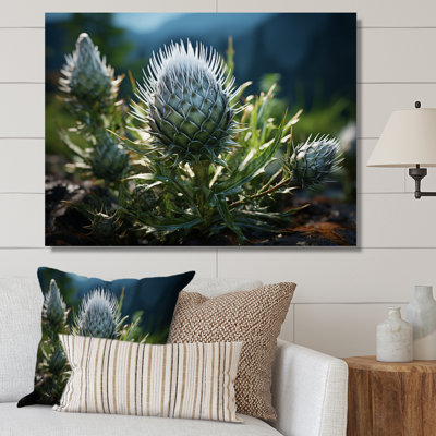 " Green Majestic Thistle I "