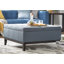 Repose-pieds cocktail carré capitonné de 35,5 po de largeur avec rangement-1849173107