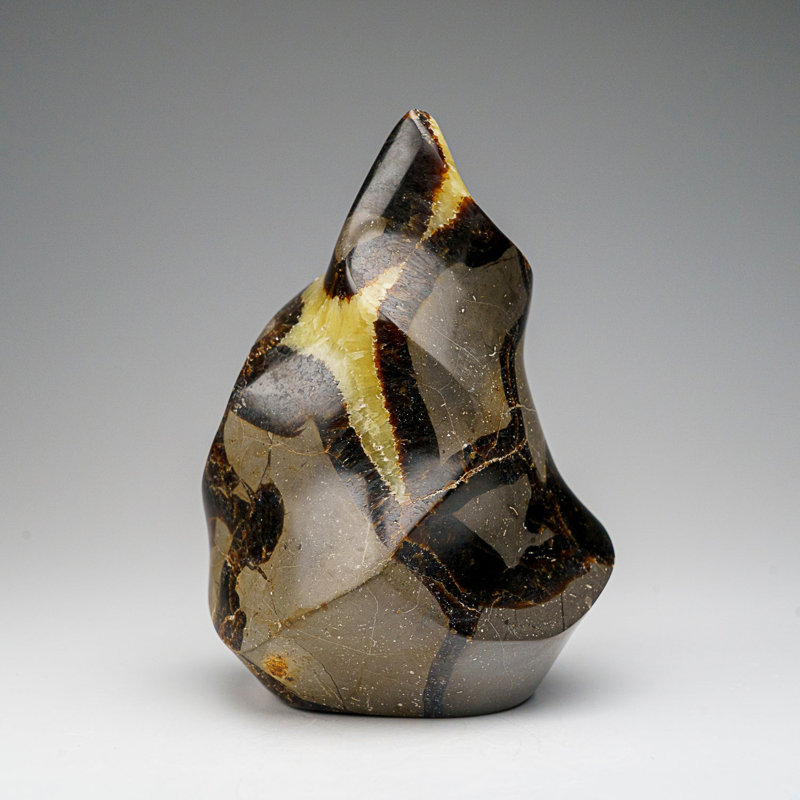 Polished Septarian Flame Freeform From Madagascar (1.6 Lbs)