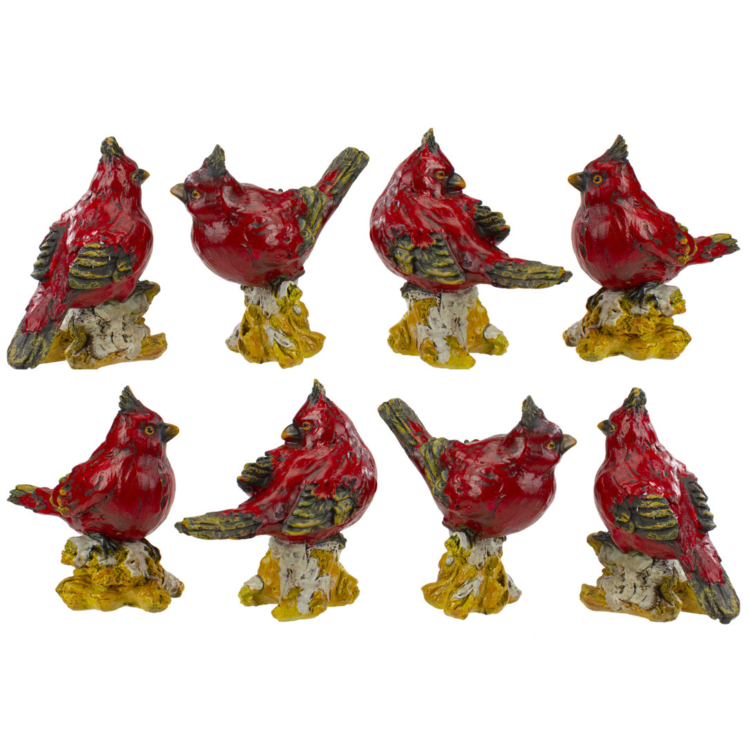 Red Cardinal Bird Christmas Figures 4.5" Northlight Seasonal