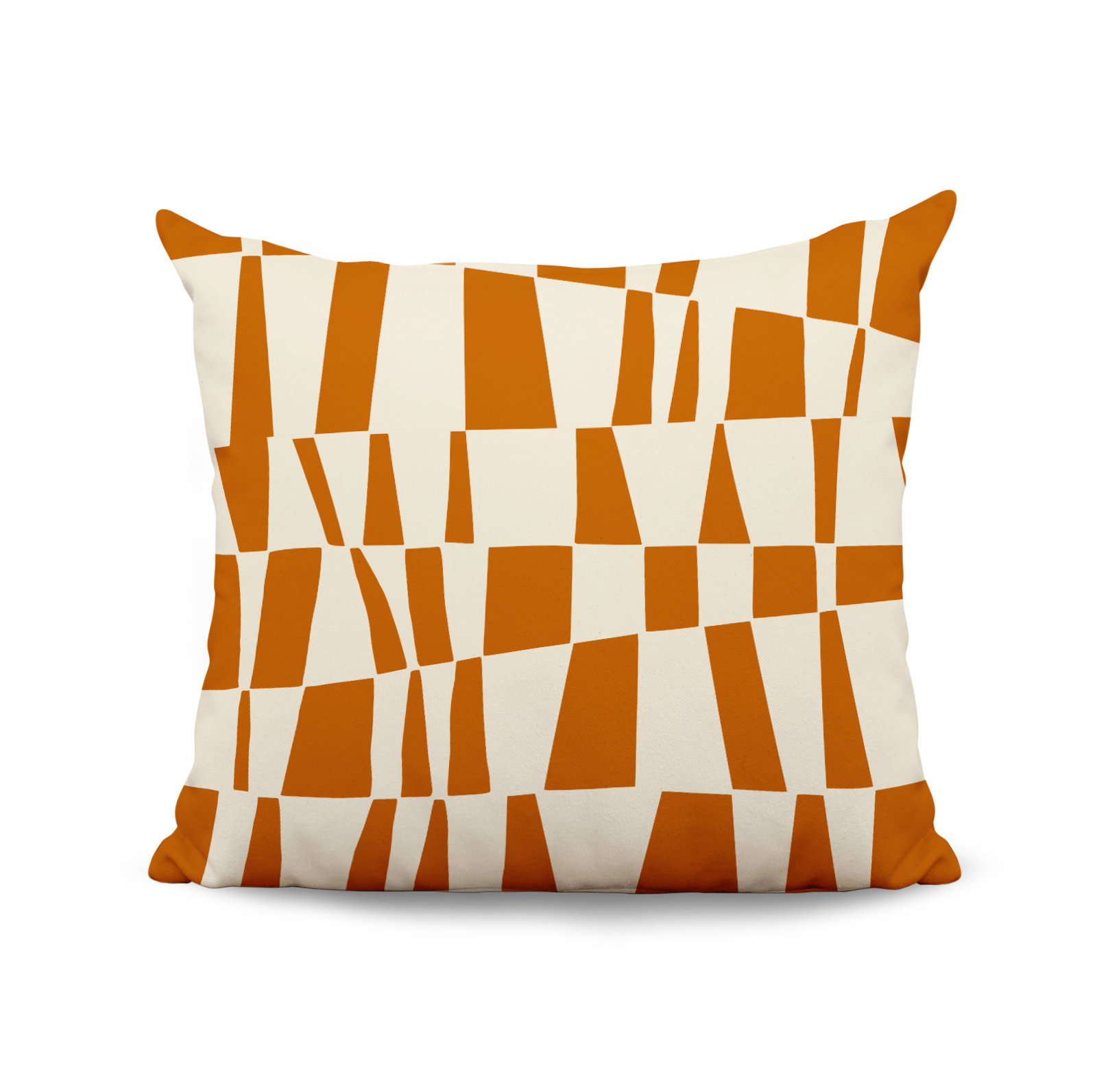Polyester Throw Pillow, 19W" x 19H", Orange