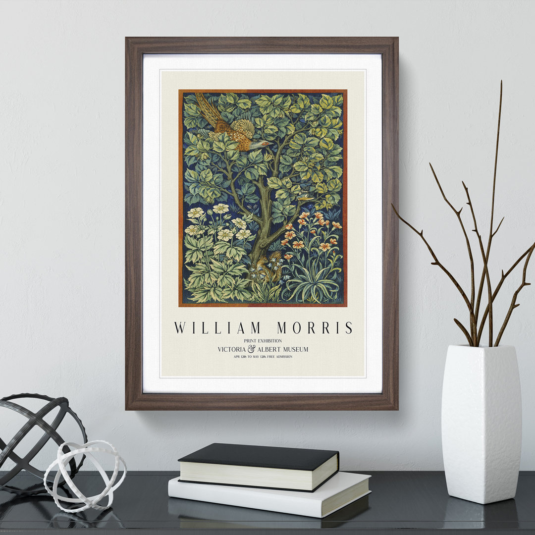 Cock Pheasant by William Morris - Framed Print