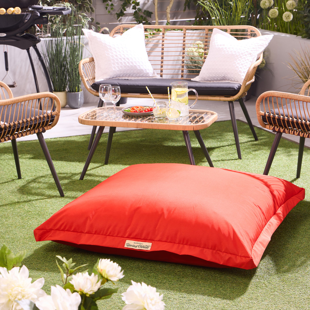 Indoor / Outdoor Unwind Outside Floor Cushion Cushion With Filling