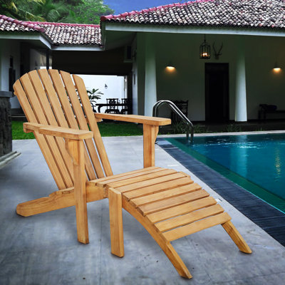 Chaise Adirondack en bois massif avec