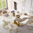 Modern Rectangular Sintered Stone Dining Table with Pedestal Base-1729779208-1729779209