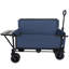 Chariot de chariot pliant convertible 3-en-1 avec banquette et plateau de table pliable monté à l'arrière - Chariot utilitaire robuste de 500 lb, roues tout-terrain d'une capacité de 180 L pour le camping-116829760-116829761