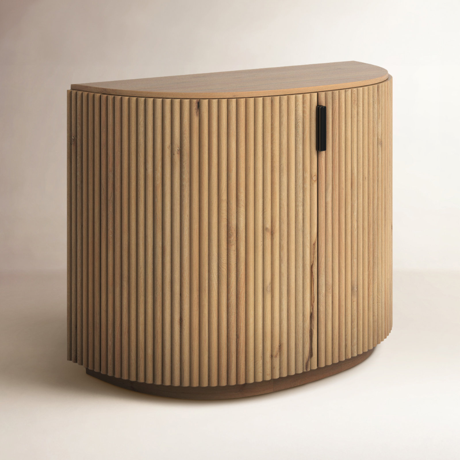 Chessa Solid Wood Accent Cabinet, Light Brown