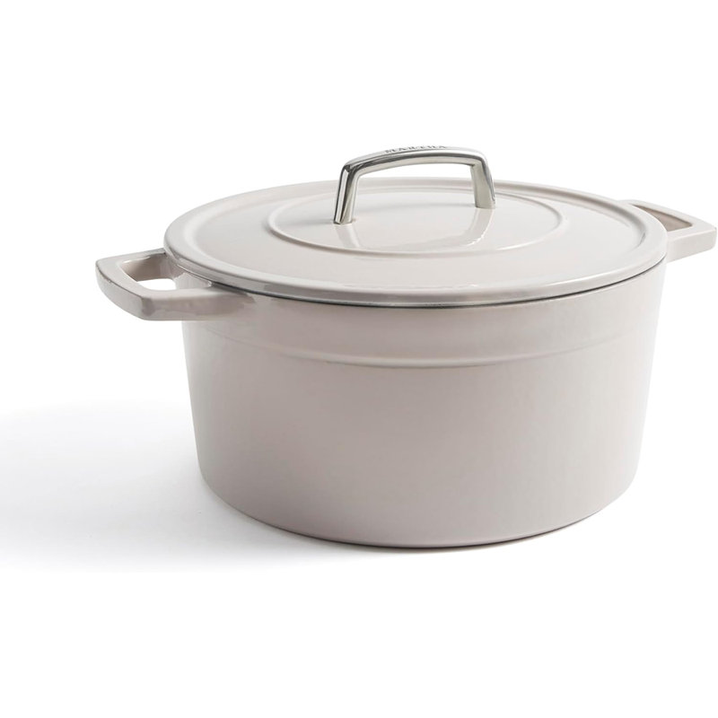 Cobblestone Enameled Cast Iron 7 QT Dutch Oven with Lid