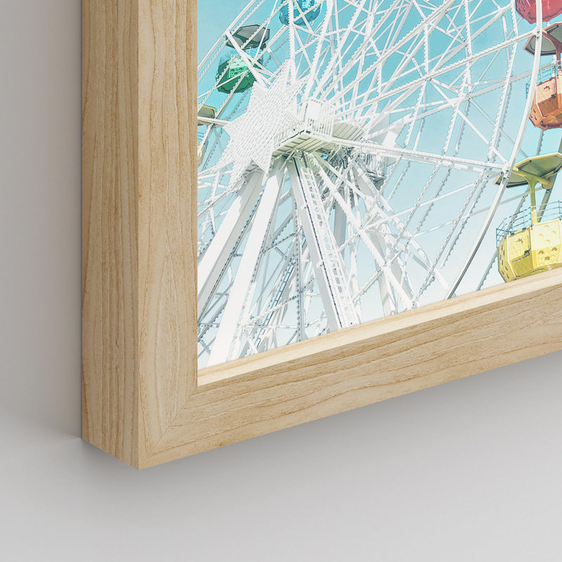 «Tropical Tree Ferris Wheel», impression sur papier 4 pièces, Naturel, H 16 po x l 12 po