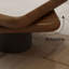Table basse rotative moderne 47,24 po en bois pour le salon, table de salon minimaliste de style contemporain