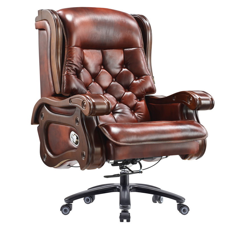 Fauteuil de direction en cuir véritable Penn