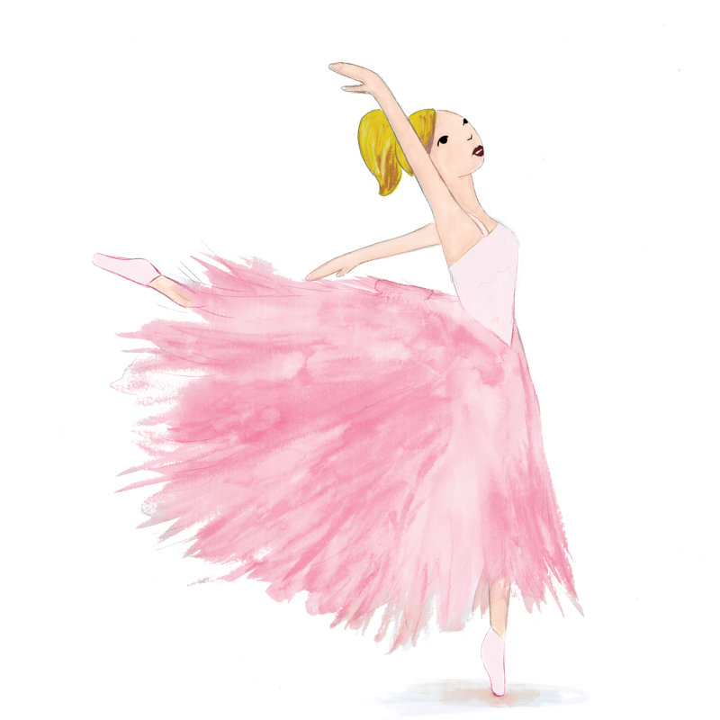 Ballerina Dancing - Wrapped Canvas Painting, 91cm H x 91cm W x 3.8cm D
