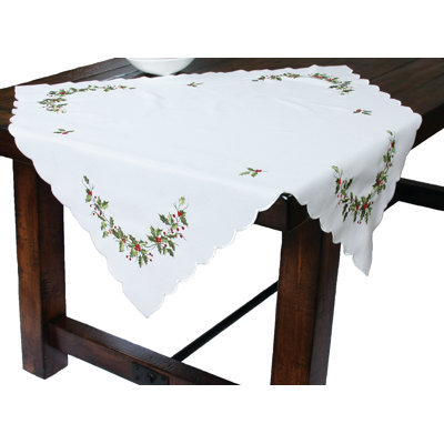 Samford Embroidered Table Topper
