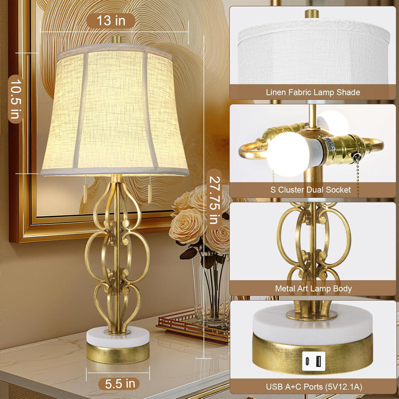 Wrought Iron Table Lamp