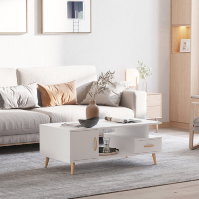 Four Leg Coffee Table with Storage