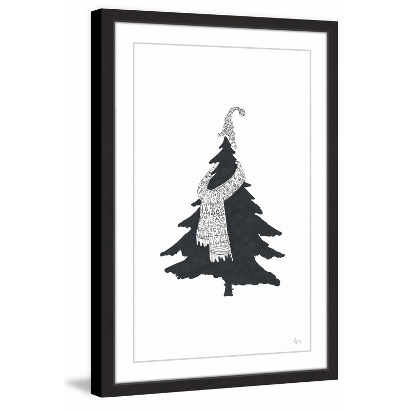 « confortable tree », reproduction encadrée, H 18 po x l 12 po x P 1,5 po