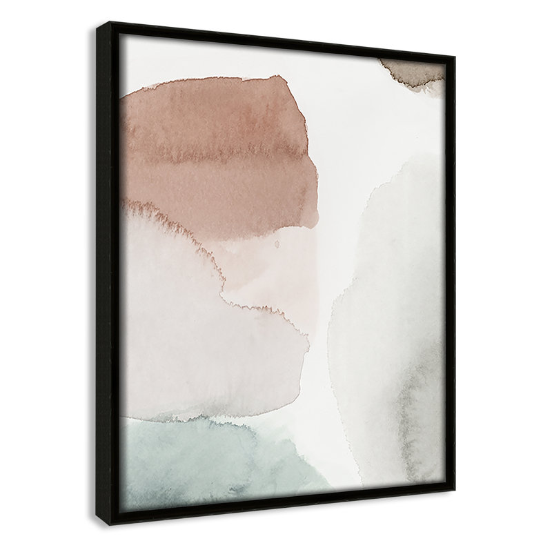 Weslyn Hopeful II - Floater Frame Painting on Canvas, 11.5" H x 9.5" W x 2" D, Espresso Framed