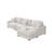 Khailey Chenille Modular L-shaped 4 Seats Sofa with Movable Ottoman-102507356