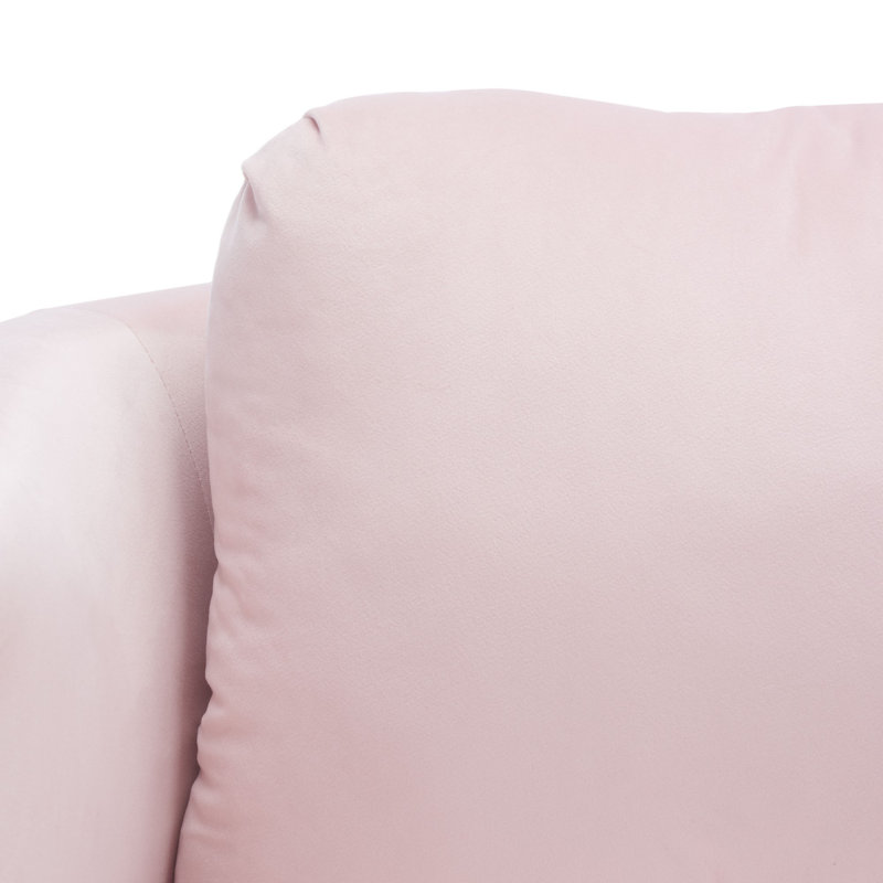 Potters Upholstered Armchair, Light Pink Velvet
