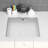 22"X15.5"  Ceramic Rectangular Undermount Bathroom Sink With Overflow