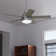 44" Elliston 5 - Blade Standard Ceiling Fan with Pull Chain and Light Kit Included