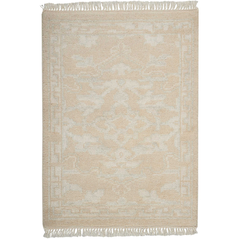 Tapis ivoire fait à la main Lunel