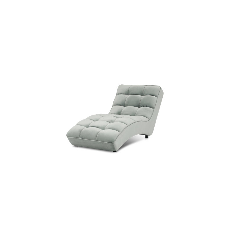 Mylee Upholstered Chaise Lounge, Grey