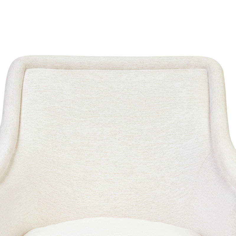 Blaire Swivel Wingback Chair, Crypton Nomad Snow