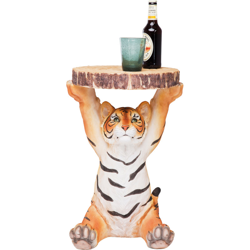 Side Table Animal Tiger 35cm