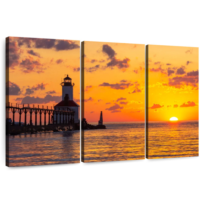 Aletra Michigan City East Light, 20" H x 33" W