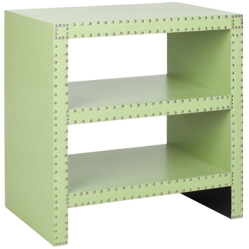 Table de bout avec rangement Nara, Vert clair