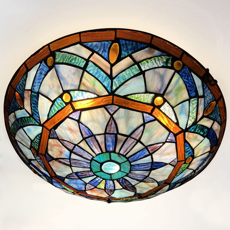 Plafonnier encastré 3 lumières Grants Tiffany Grants