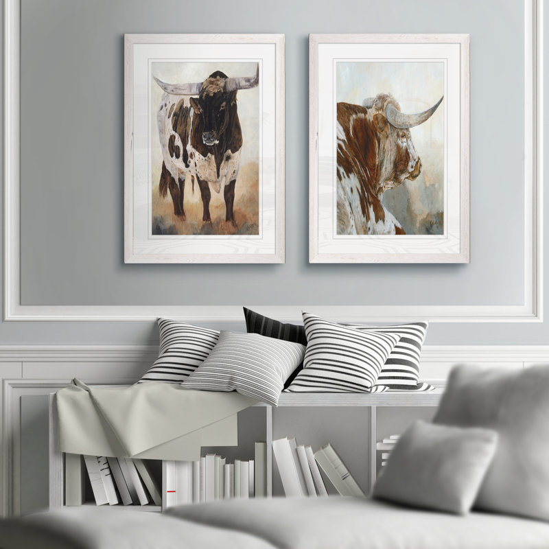 « pacifique-sensation facile » par antonyme bunjamin (abe)-ensemble de 2 reproductions d’art sur cadre photo, Blanc