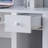39"W Compact Student Home Office Desk with Hutch, White Wooden Knob with One Drawer & Keyboard Drawer-1469090199