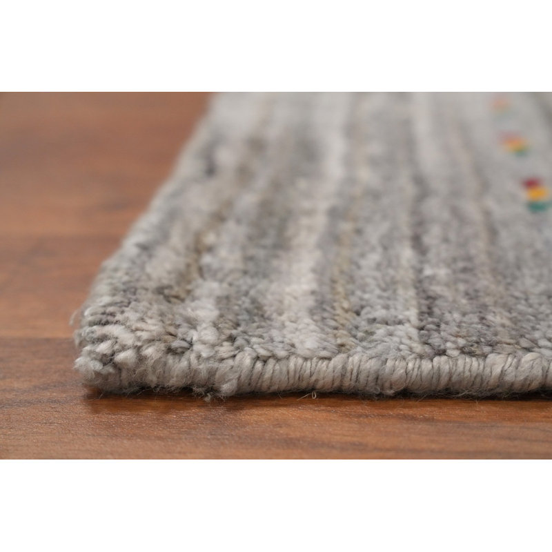 Tapis tribal fabriqué à la main de style Gabbeh 5 x 12