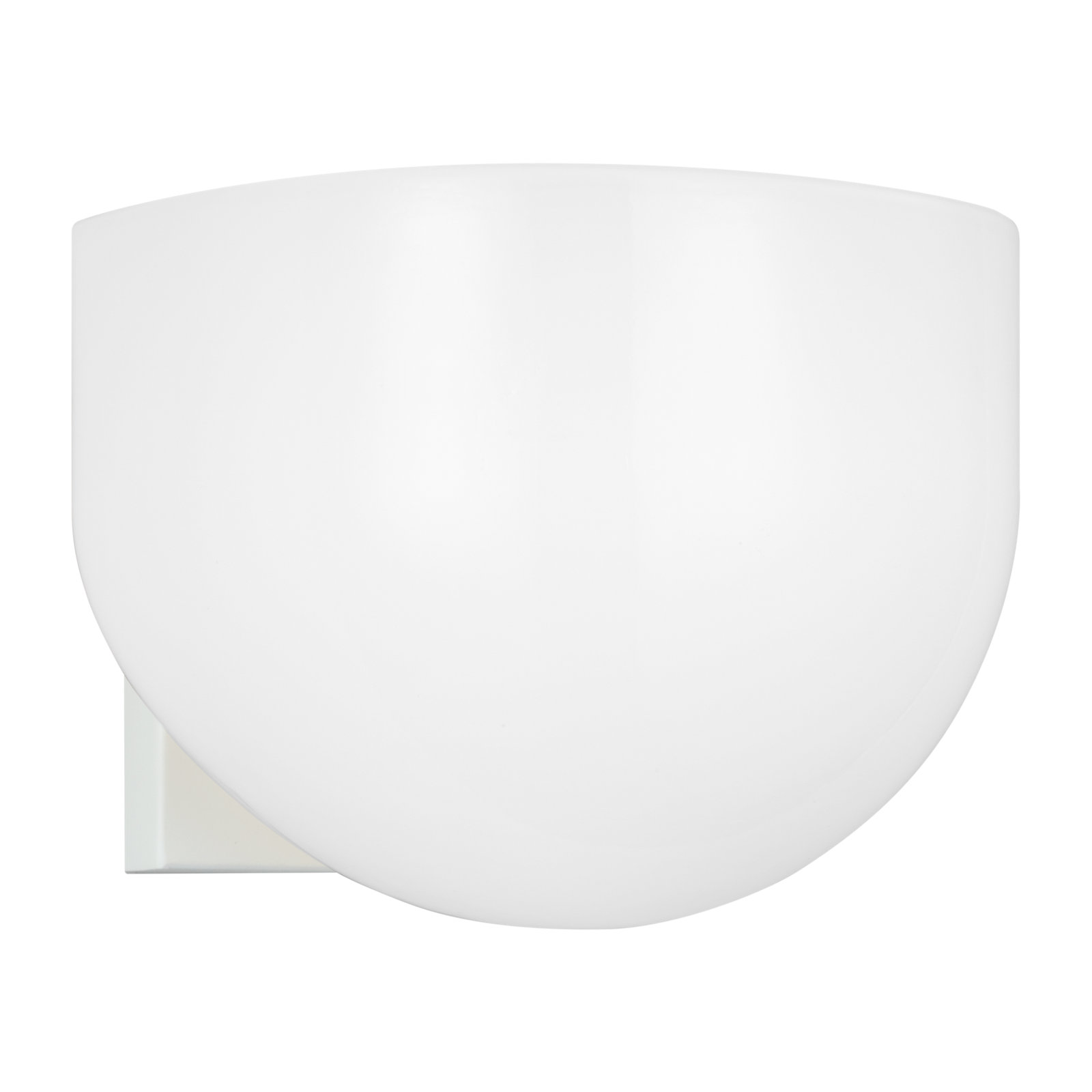 Single Frosted Dimmable Bath Sconce, Matte White