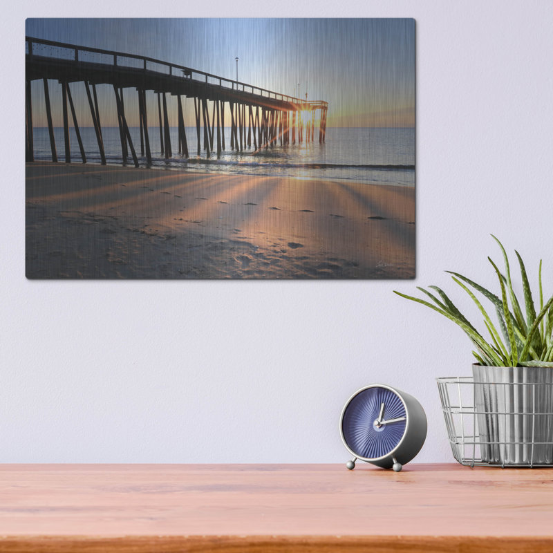 «Sunrise At The Pier» par Lori Deiter, H 12 po x l 16 po