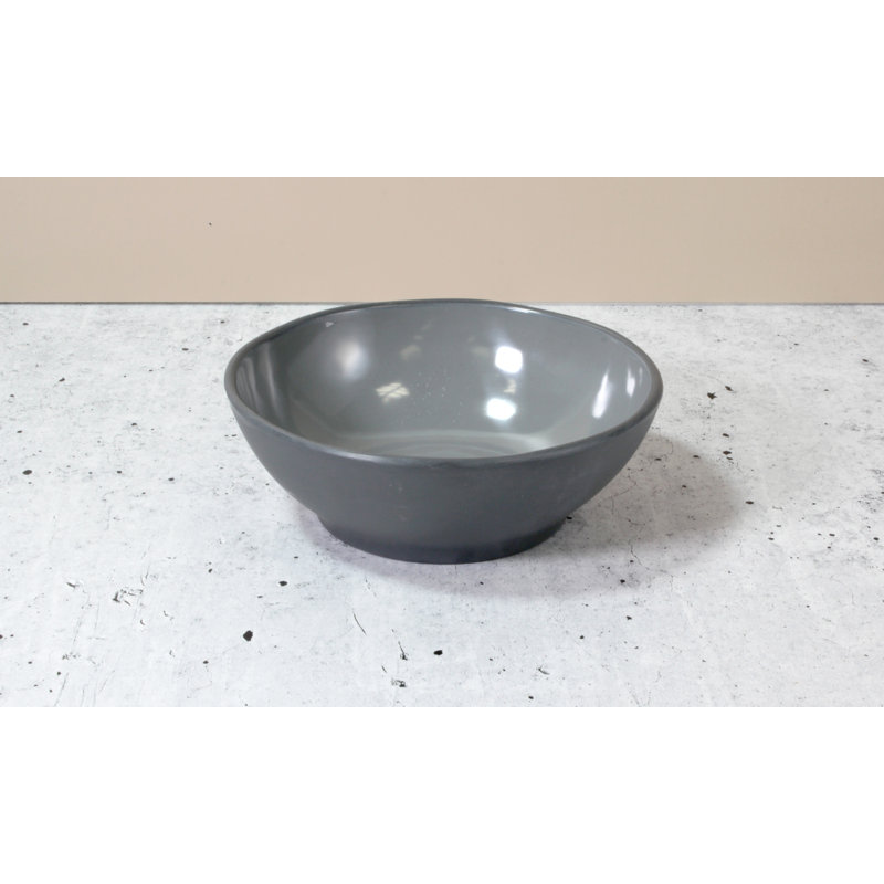Marl 2 Piece Melamine Pasta Bowl Set, Grey