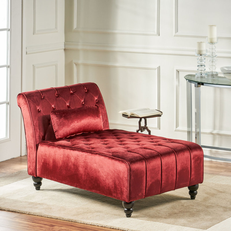 Chaise longue moderne capitonnée
