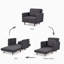 Fauteuil en polyester l 36,6 po Lekha-78968925