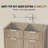 Fluted Buffet Cabinet, Sideboard Cabinet With 2 Drawers & 2 Doors, Adjustable Shelves Storage Sideboard For Kitchen, Dining Room, Entryway, Living Room-1005727334
