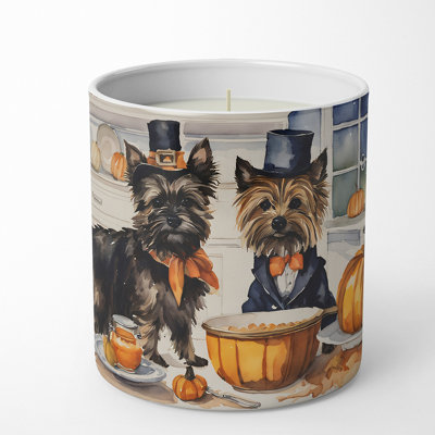Bougie parfumée Pumpkin Pie avec support en céramique