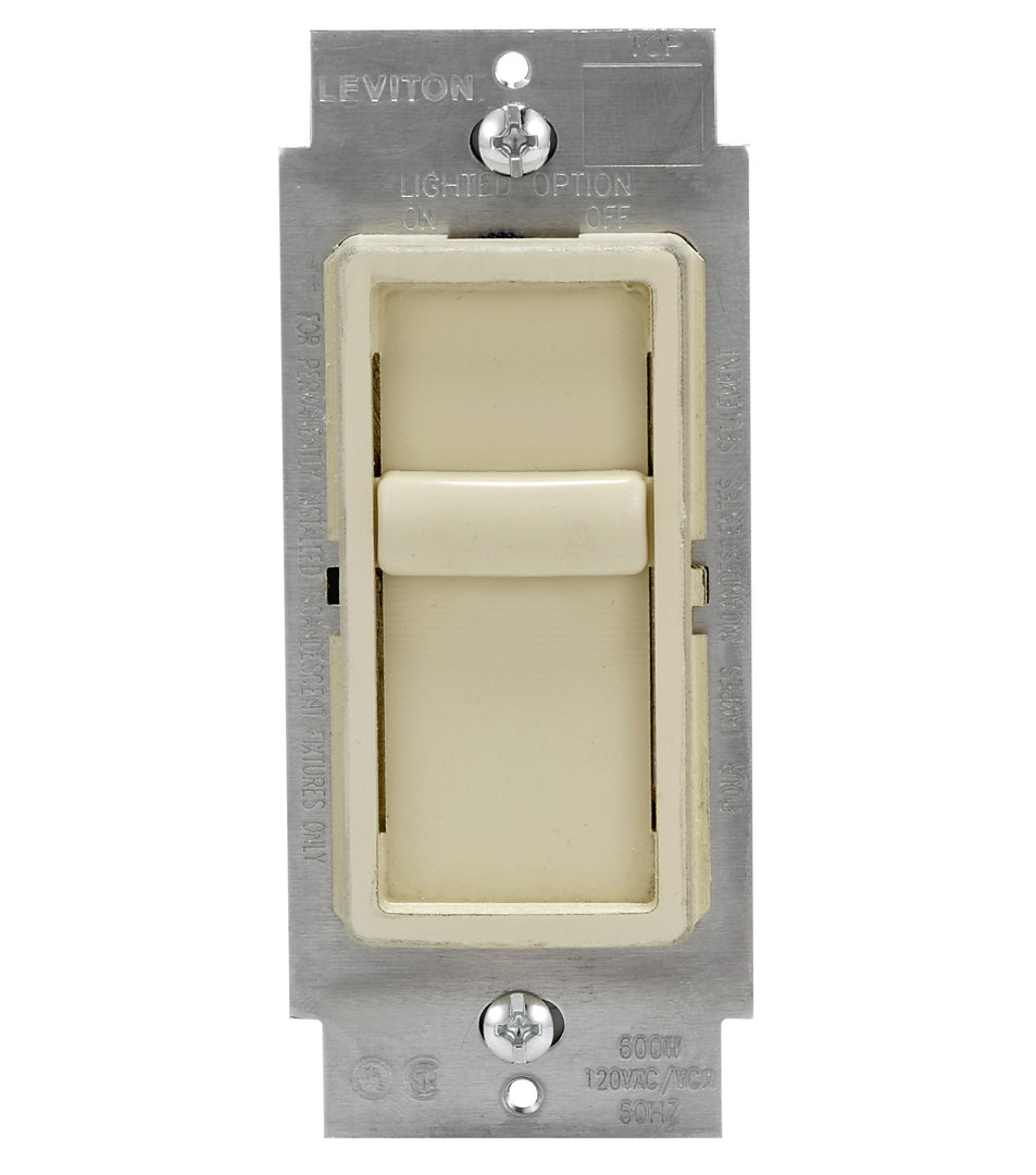 Tamper Resistant Slide Single Pole Dimmer Leviton