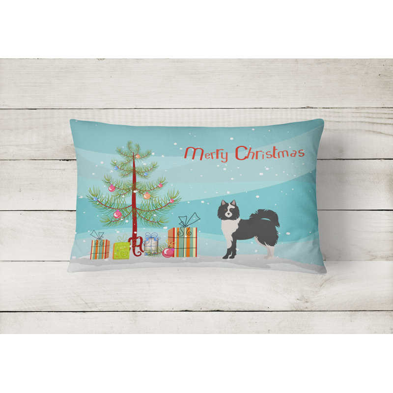  Coussin intérieur / extérieur, Chien Elo noir et blanc