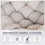 Chaise berçante en acier avec coussin-206512341