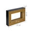 Console moderne en bois stratifié avec plateau noir