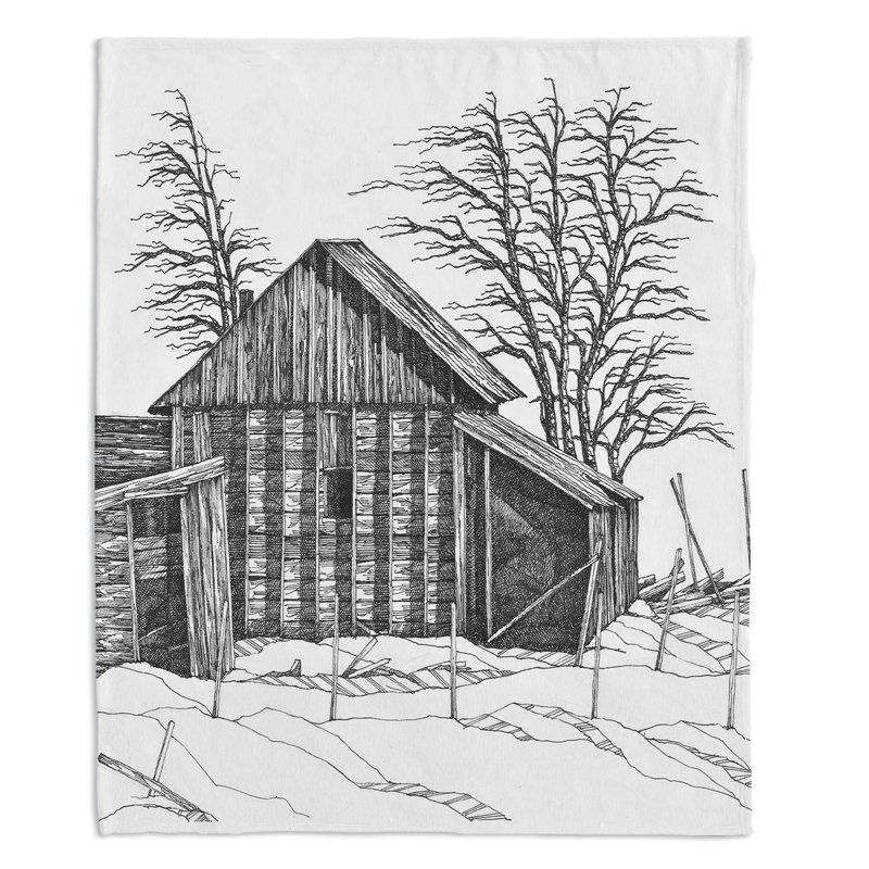 Hand Woven Throw Blanket, 68" W x 80" L