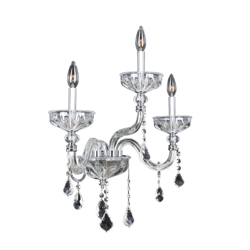 Clovio 3 LT Chrome/Clear Wall Sconce Allegri