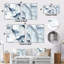 Giles - Ensemble de 2 reproductions d'art murales abstraites en marbre-102677910